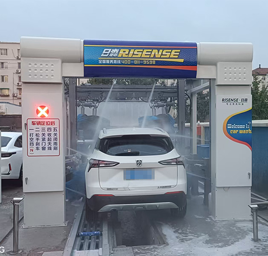 山东青岛油气站安装日森自动洗车机